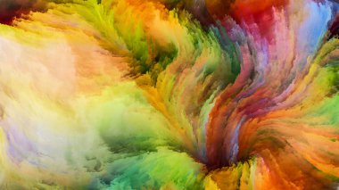 Öpücük renkli boya